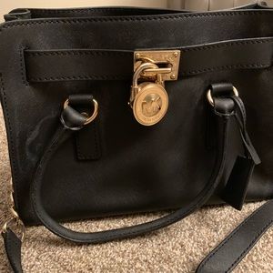 Michael Kors Hamilton Saffiano Tote Bag, Black - Medium